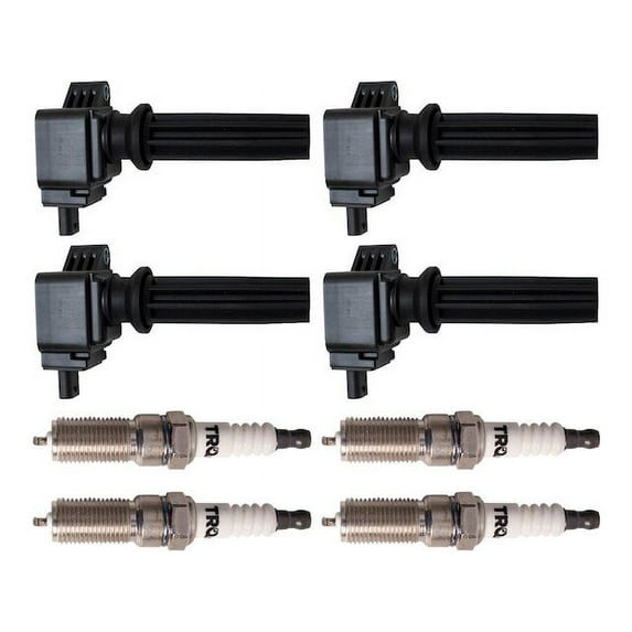 Ignition Coil and Spark Plug Kit 8 Piece - Compatible with 2012 - 2017 Land Rover Range Rover Evoque 2013 2014 2015 2016