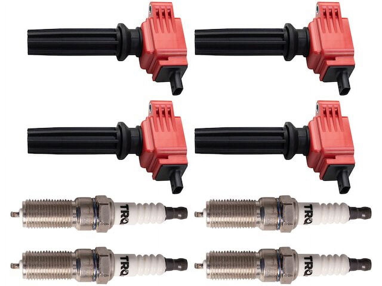 Ignition Coil and Spark Plug Kit 8 Piece - Compatible with 2012 - 2018 Ford Focus 2.0L 4-Cylinder 2013 2014 2015 2016 2017