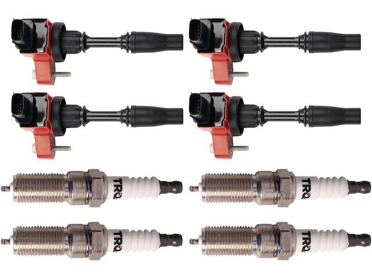 Ignition Coil and Spark Plug Kit 8 Piece - Compatible with 2013 - 2019 Chevy Malibu 2.0L 4-Cylinder 2014 2015 2016 2017 2018