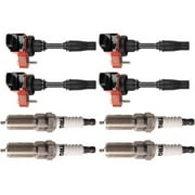 Ignition Coil and Spark Plug Kit 8 Piece - Compatible with 2013 - 2019 Chevy Malibu 2.0L 4-Cylinder 2014 2015 2016 2017 2018