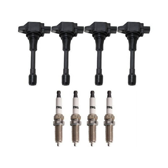 Ignition Coil and Spark Plug Kit 8 Piece - Compatible with 2014 - 2019 Nissan Versa Note 2015 2016 2017 2018