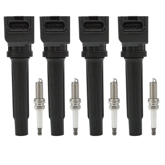 Ignition Coil and Spark Plug Kit SET Compatible: Mazda CX-5 2013-2018, MX-5 Miata 2016-2018, CX-3 2016-2020, 3 2012-2019