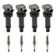 thumbnail image 1 of Ignition Coil and Spark Plug Set (4-Pack) for Kia Rio, Soul, Hyundai Accent, Veloster - Model UF636, 1 of 9
