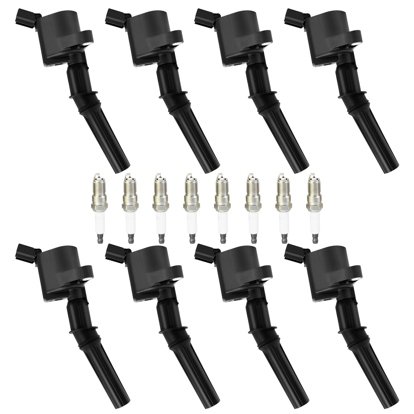 8Pack Ignition Coil + Spark Plug+ Wire For GMC Chevy Silverado