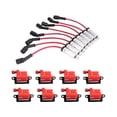 thumbnail image 1 of Ignition Coil and Spark Plug Wire Set 9 Piece - Compatible with 2001 - 2006 Chevy Silverado 2500 HD 6.0L V8 2002 2003 2004 2005, 1 of 2