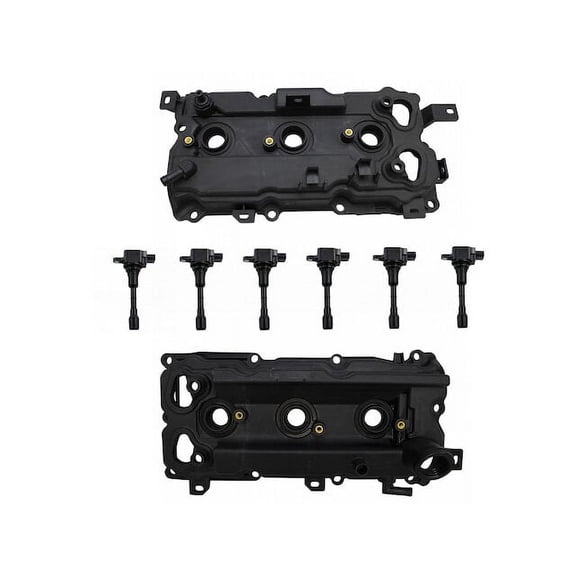 Ignition Coil and Valve Cover Kit 8 Piece - Compatible with 2007 - 2008 INFINITI G35 Sedan