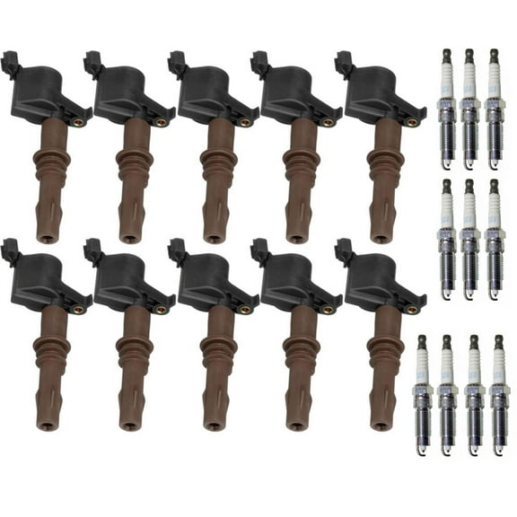 Ignition Coils & Double Platinum Spark Plugs Ford F-450 Super Duty 6.8L 08-2019