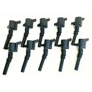 Ignition Coils For Ford F150 F350 Triton Excursion 4.6 5.4 6.8L 97-16 10 PC 080