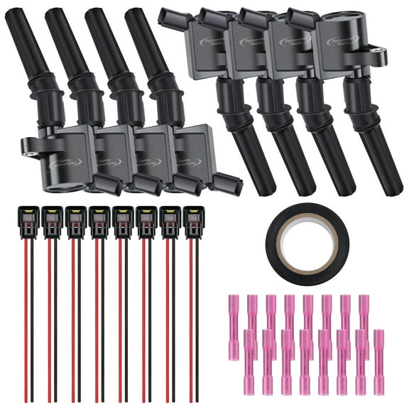 8 Pcs of Ignition Coils & Pigtail Wiring Harness Fit Ford F150 Expedition Lincoln Navigator 4.6L 5.4L Replaces DG508