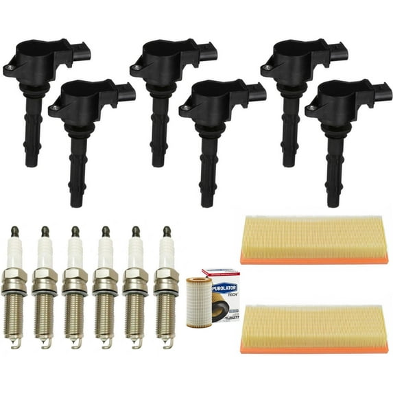 Ignition Coils Platinum Spark Plugs & Filters For Mercedes Benz C350 3.5L 06-11