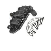 Ignition Coils and Wireset Compatible with 2003-2005 Hyundai Tiburon GT Coupe 2-Door 2.7L 2656CC V6 GAS DOHC Naturally Aspirated Replacement for UF425 6086