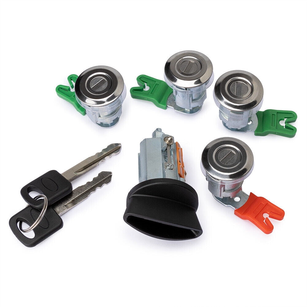 Fauful Ignition Cylinder & 4 Door Lock Set 703369 For Ford Econoline