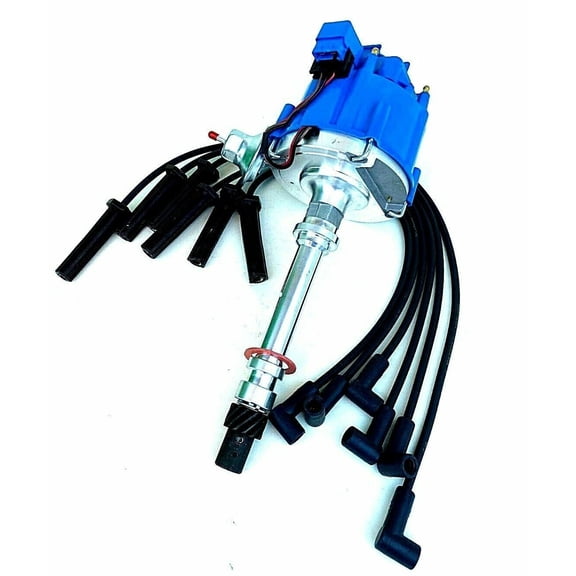 Ignition Distributor with Wires Set GMC CHEVROLET 262 V6 4.3L V8 5.3L 2000 to 2007