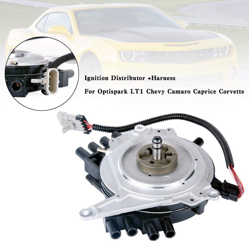 Ignition Distributor +Harness For Optispark LT1 Chevy Camaro Caprice