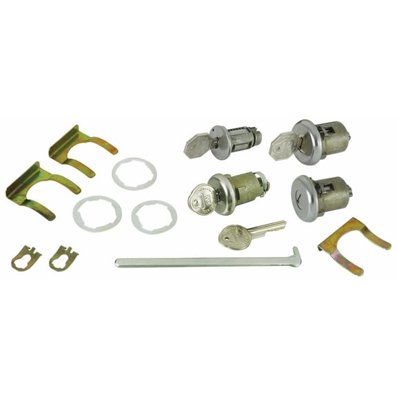 Ignition Door Trunk Lock Set 1965 Chevy Chevelle and Chevy II Nova Models