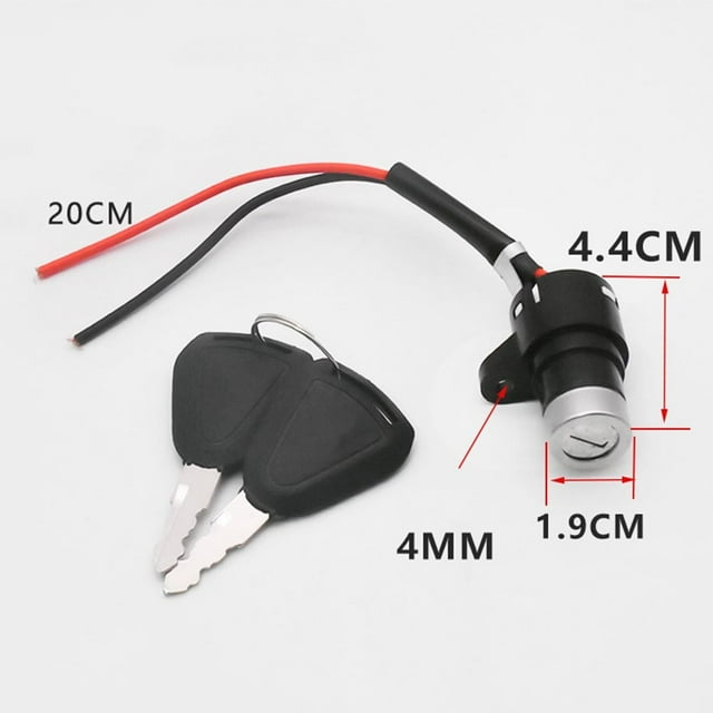 Ignition Key Ebike Switch 2 Wire Position For Electric Scooter EBike