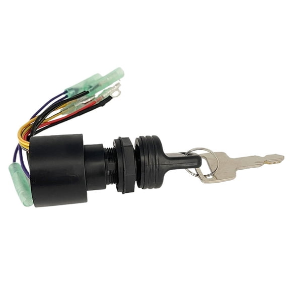 Ignition Key Switch 87-17009A5 For Mercury Outboard Motors 6 Wire Key Starter Switch 3-Position Off-Run-Start