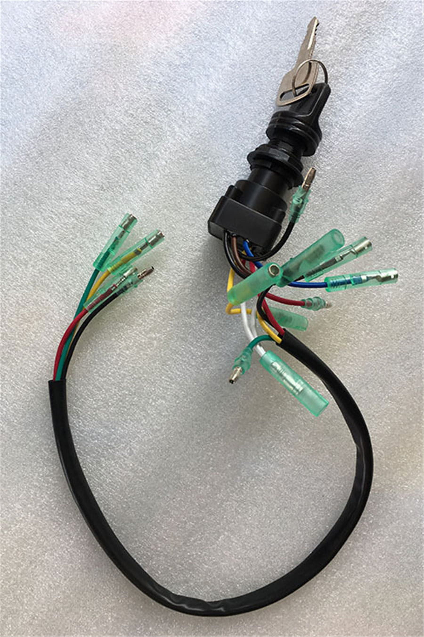 Ignition Key Switch For Yamaha Control Box 2 & 4 Stroke Outboard Push to Choke