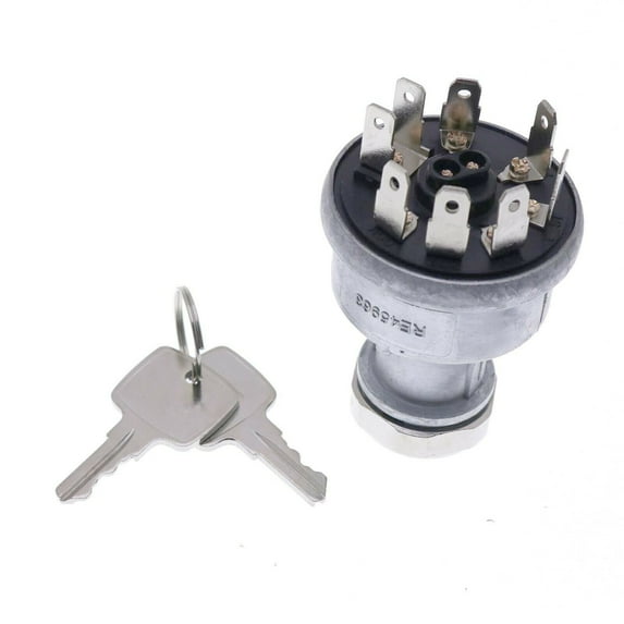 Ignition Key Switch RE45963 for John Deere Tractors 4200 4300 4400 4500 4600