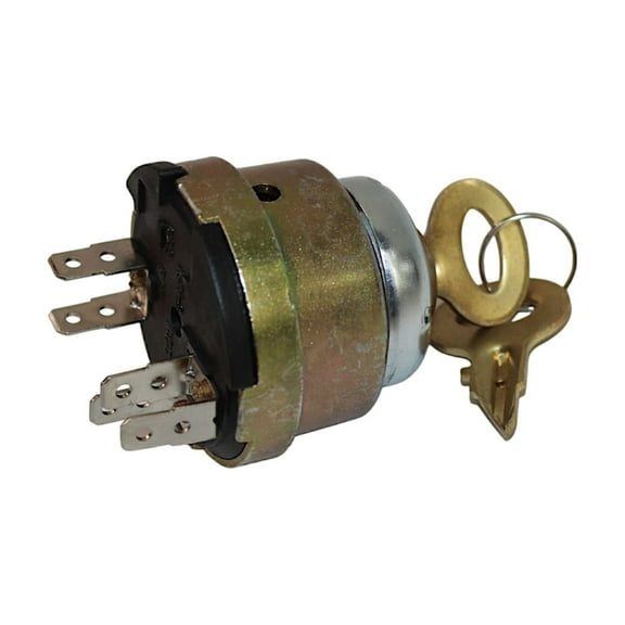 Ignition / Key Switch w/ (2) Keys Fits International Allis Chalmers Case Cockshutt Minneapolis Moline White / Oliver Tractor 300557R91 361998R93  K7354B 100423ASA 105232AS 611064AS 207101027