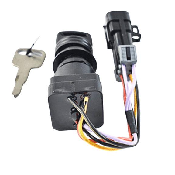 Ignition Key Switch with Harness Compatible with Mercury 40HP 50HP 60HP EFI 4-Stroke Outboard Mariner 87-897716K01 893353A02