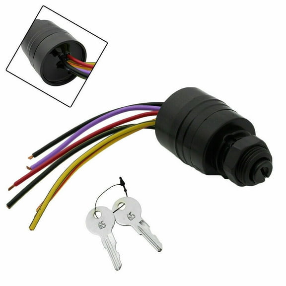 Ignition Key Switch with Push to Choke Function 12V For Mercury Outboard 17009A2