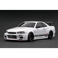 thumbnail image 1 of Ignition-Model Nissan Skyline GT-R R34 (BNR34) Top Secret 34GT-R RHD White 1:18, 1 of 11