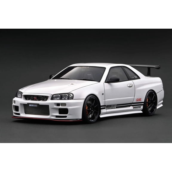 Ignition-Model Nissan Skyline GT-R R34 (BNR34) Top Secret 34GT-R RHD White 1:18