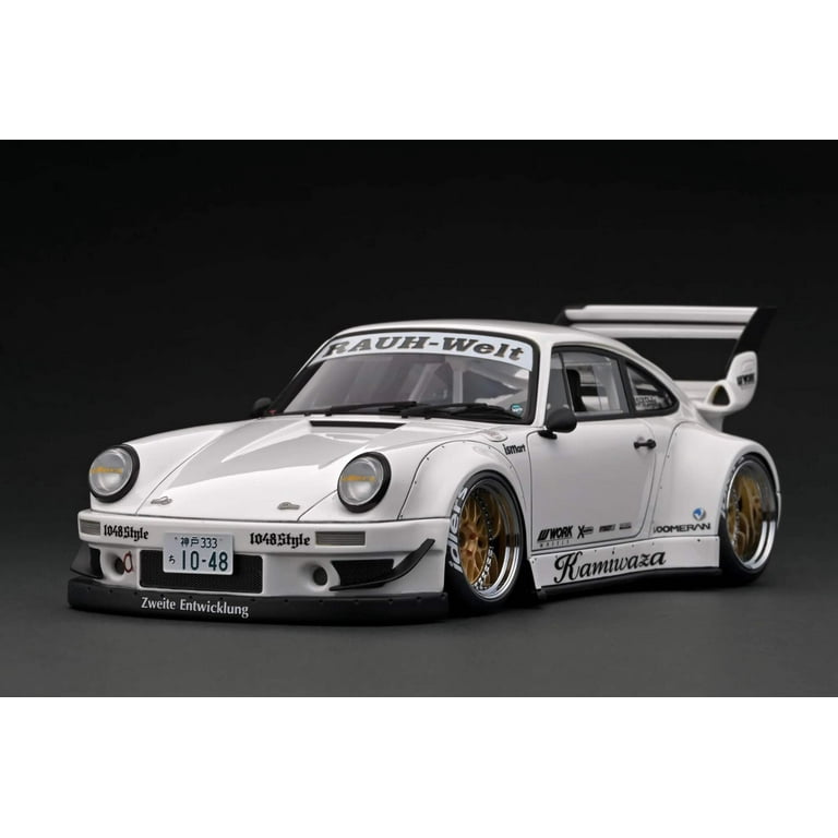 Ignition-Model Porsche 911 RWB 930 Kamiwaza White w/ Gold Work M1