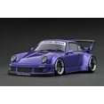 thumbnail image 1 of Ignition-Model Porsche 911 RWB 930 Purple w/ Gunmetal Polished Work M1 Wheels 1:18, 1 of 11