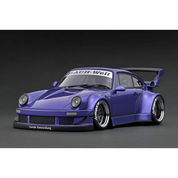 Ignition-Model Porsche 911 RWB 930 Purple w/ Gunmetal Polished Work M1 Wheels 1:18