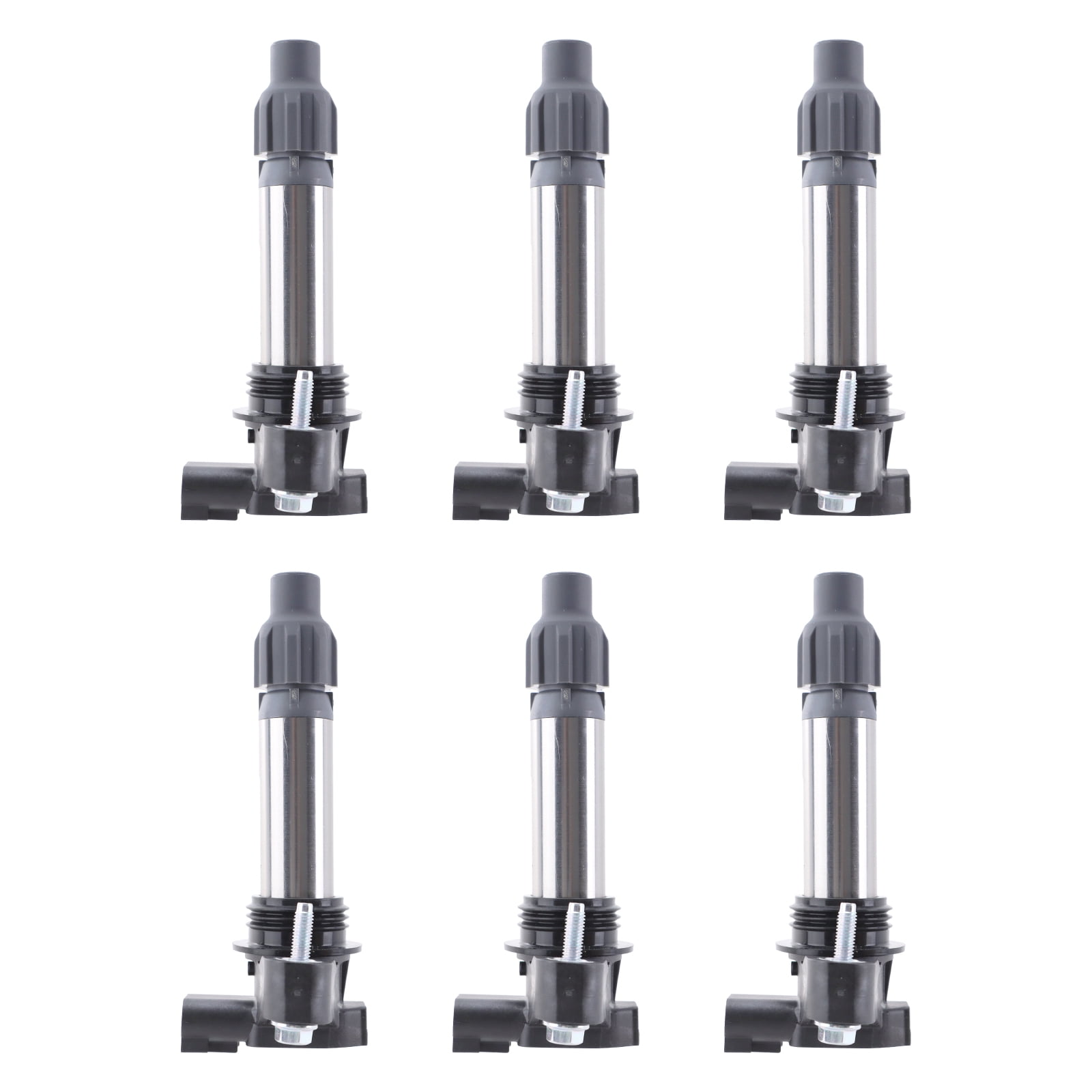 Ignition Pack Set of 6 Black Direct Replacement 12 Volt-6 Ignition Coil Pack