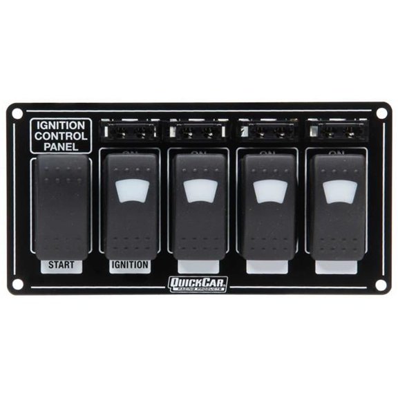 Ignition Panel with Rocker Switches Fuses & Lights