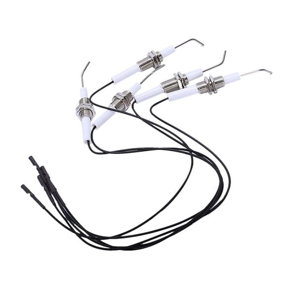 Ignition Part Plug Ceramic Electrode Igniter With Wire 30cm In .3mm Terminal 5Pcs/Lot,5X electrode sparks,black & white