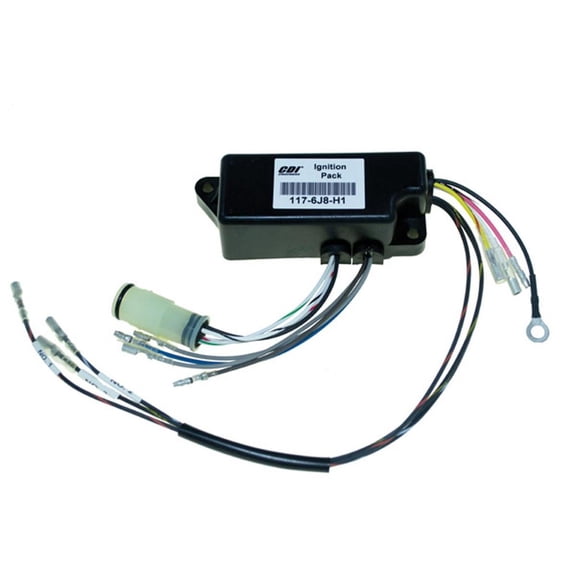 Ignition Power Pack CDI Unit Module Compatible with Yamaha 25HP 30HP 3-Cyl 2-Stroke Outboard 1987-1999 30ML 30MS 25EL 25ES 25MLHW3 2.373 Bore 6J8-85540-H0-00 6J8-85540-H1-00