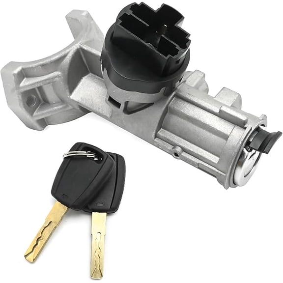 Ignition Starter Switch Cylinder Block Assembly with 2 Keys, Compatible with Promaster 1500 2500 3500 Models 20142021, For Vehicle Ignition Replacement