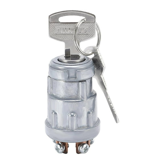 Ignition Starter Switch JK424 Metal Durable 4 Position for Car Boat Track Engine Start