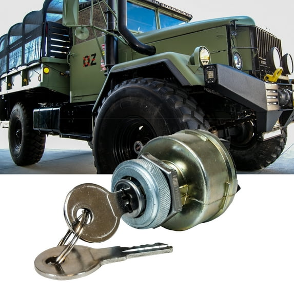 Ignition Starter Switch Military Plug 4-Position ACC/OFF/ON/START for Humvee M998 HMMWV 24V