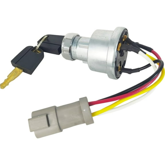 Ignition Starter Switch w/ 2 Key 110-7887 467-8535 142-8858 Compatible with Caterpillar Cat 257B D6T 247B D6R D6T 267B 906 246B 242B 267B 216B 226B