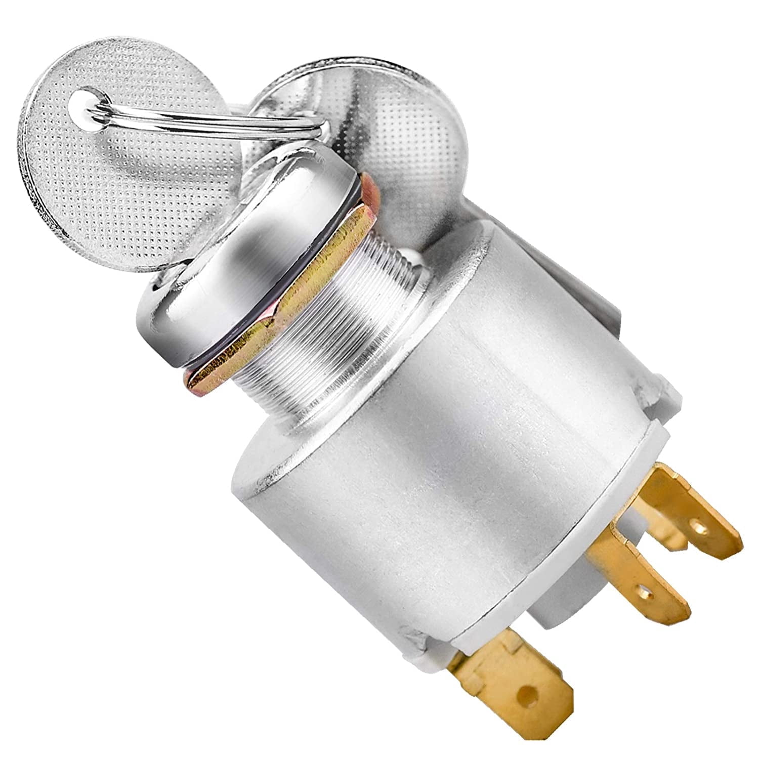 Universal 12V Ignition Starter Switch - 4 Position (Acc, Off, On, Start) With 2 Keys