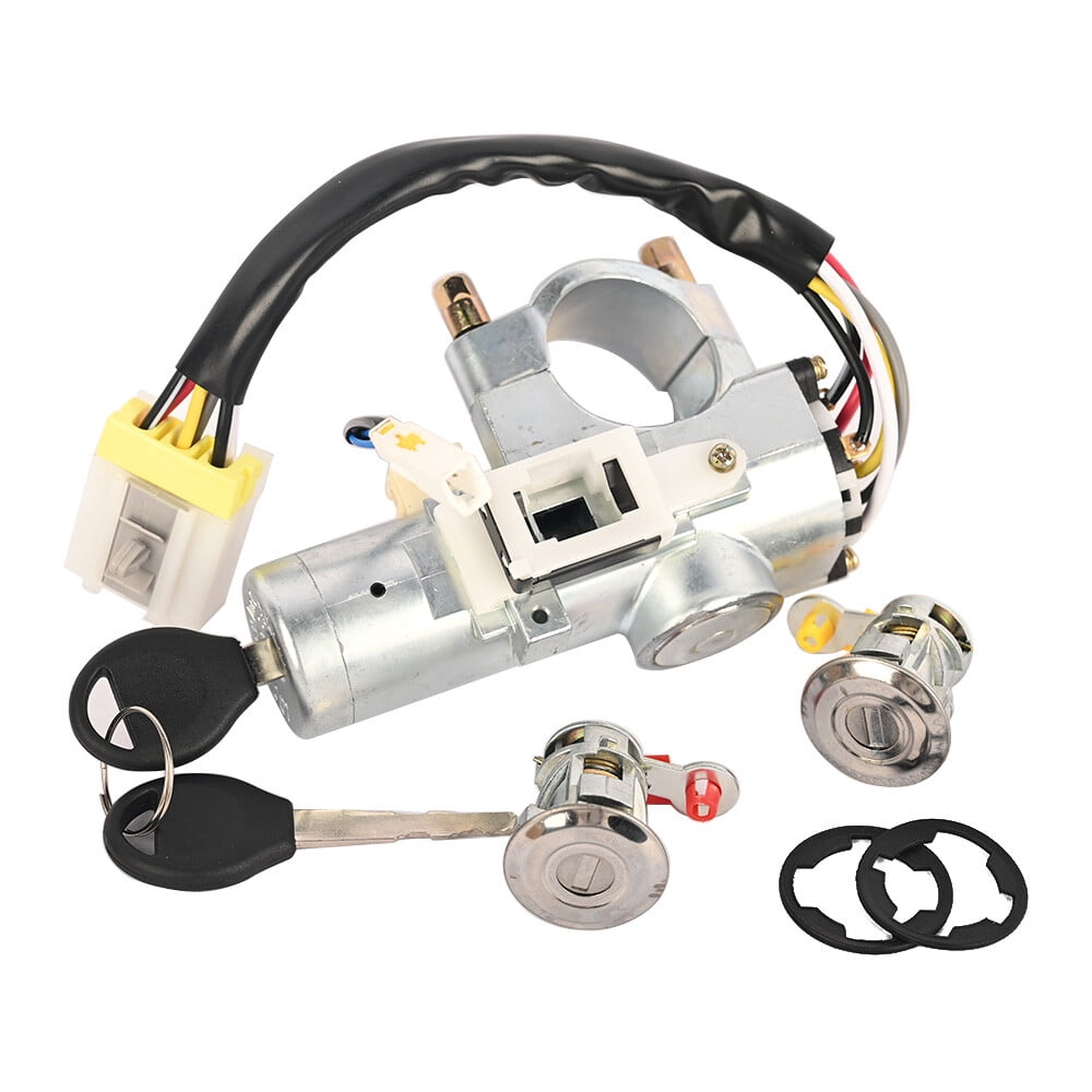 Ignition Switch and Door Lock Cylinder Set for 1999-2003 Nissan Frontier & 2000-2004 Nissan Xterra