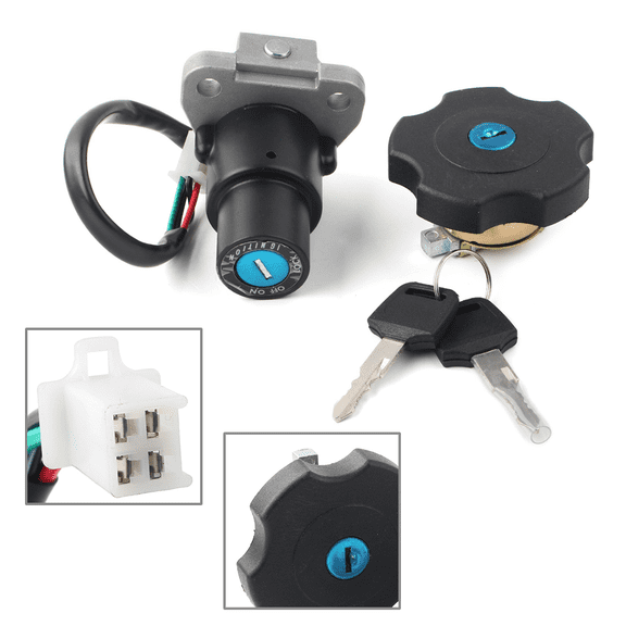 Ignition Switch Fuel Gas Cap Lock Keys For Yamaha DT200 TW200 XT225 Serow XT600