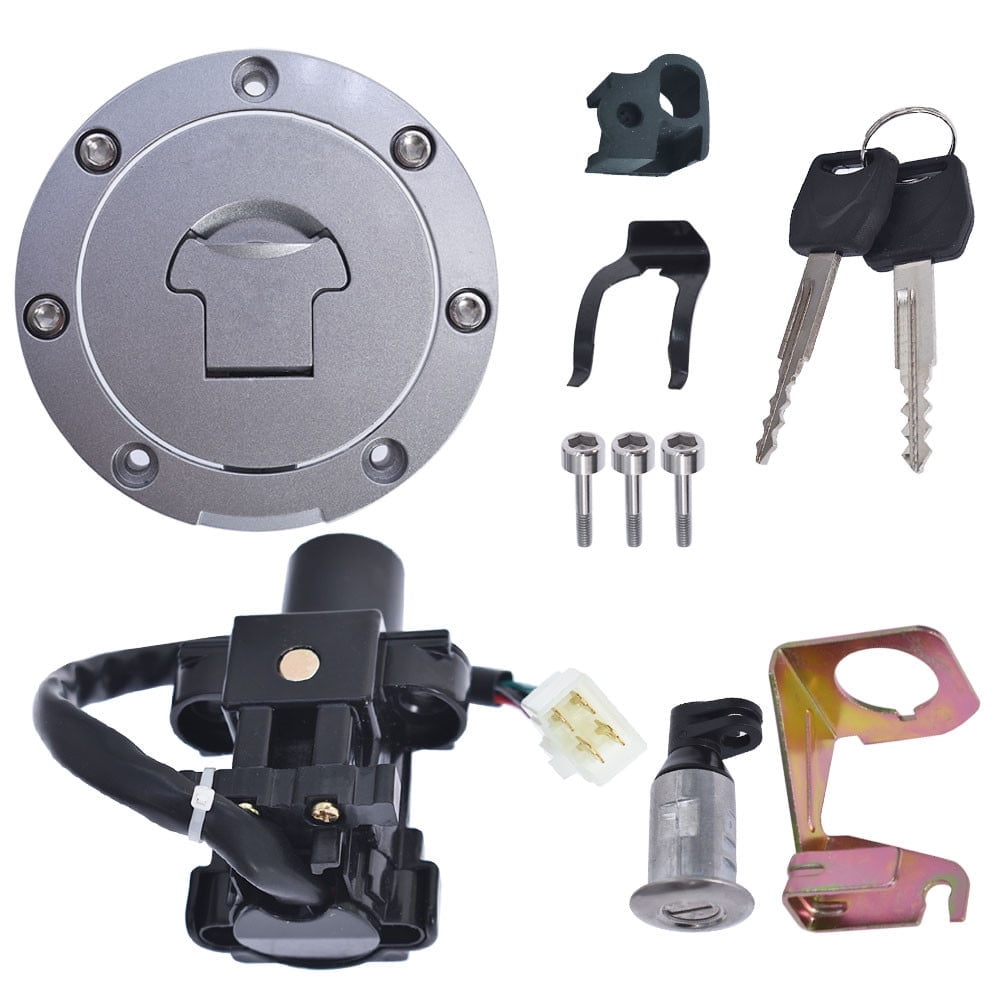 Ignition Switch Fuel Gas Cap Seat Lock Key Set Fit for Honda