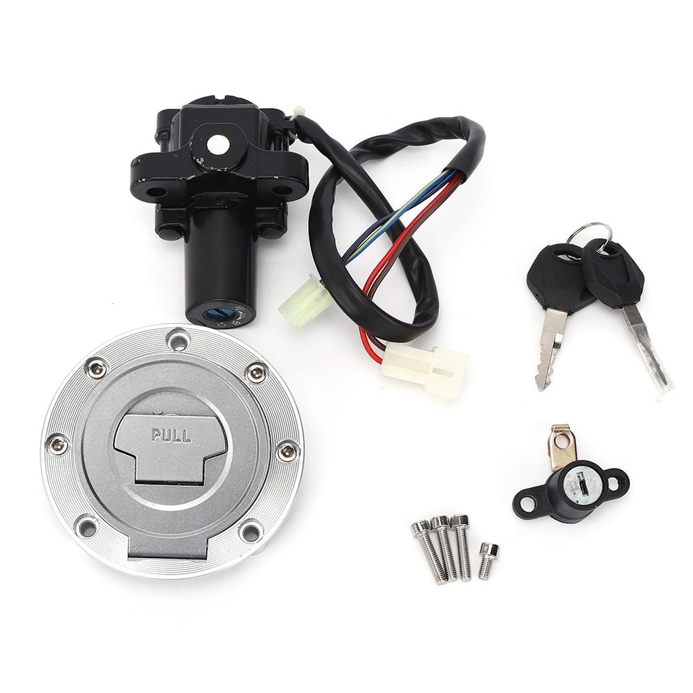 Ignition Switch Fuel Gas Cap Seat Lock Key Set Fit for Yamaha YZF R6