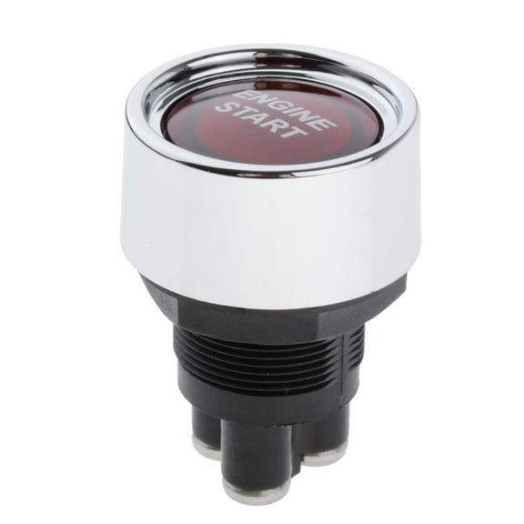 Ignition Switch - Off-( Momentary Engine Start Button Switch, Fit for 12V Vehicles