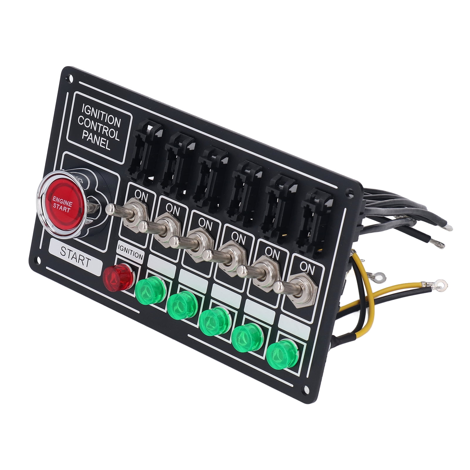 Ignition Switch Panel, Fydun 12V Universal Car Engine Ignition Rocker