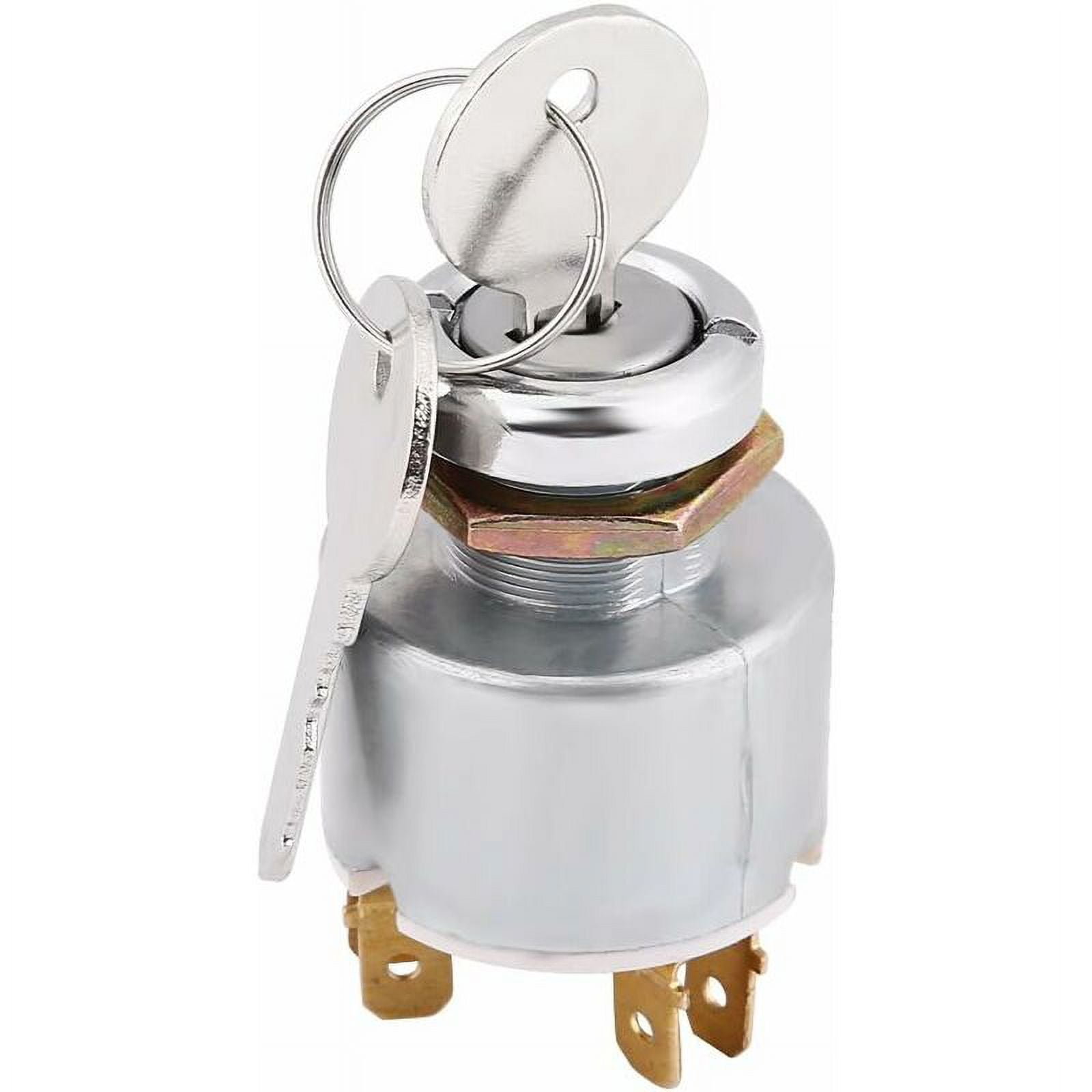 Ignition Switch, Universal 12V Engine Start Switch 3 Position ON OFF