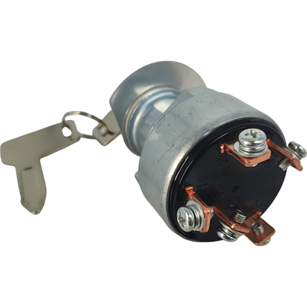 Ignition Switch w/ 301 Key 933110-00100 933110-00200 Compatible with Yanmar Excavator C50R C60R C80R B08-3 C50R C60R C80R Engine 3TNV76 3TNV76-NBK 3TNE74 3TNE74-G1A