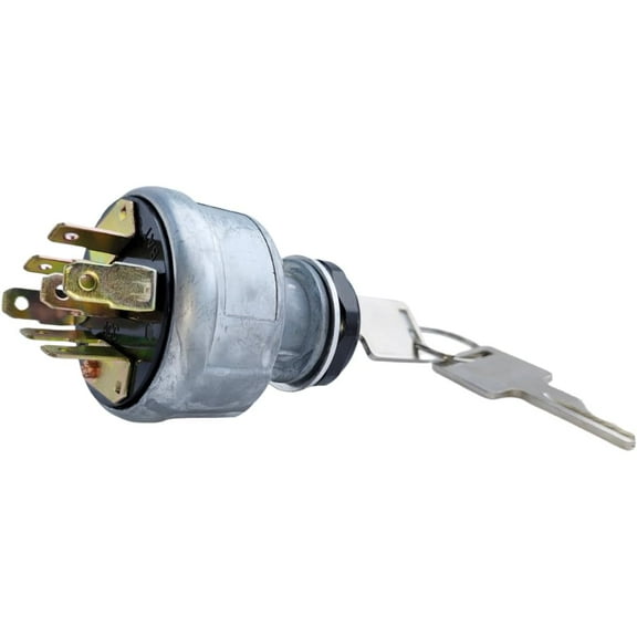 Ignition Switch w/Key 31-280 4 Position 7 Pin Compatible with Bobcat Tractor 31-280-31-280