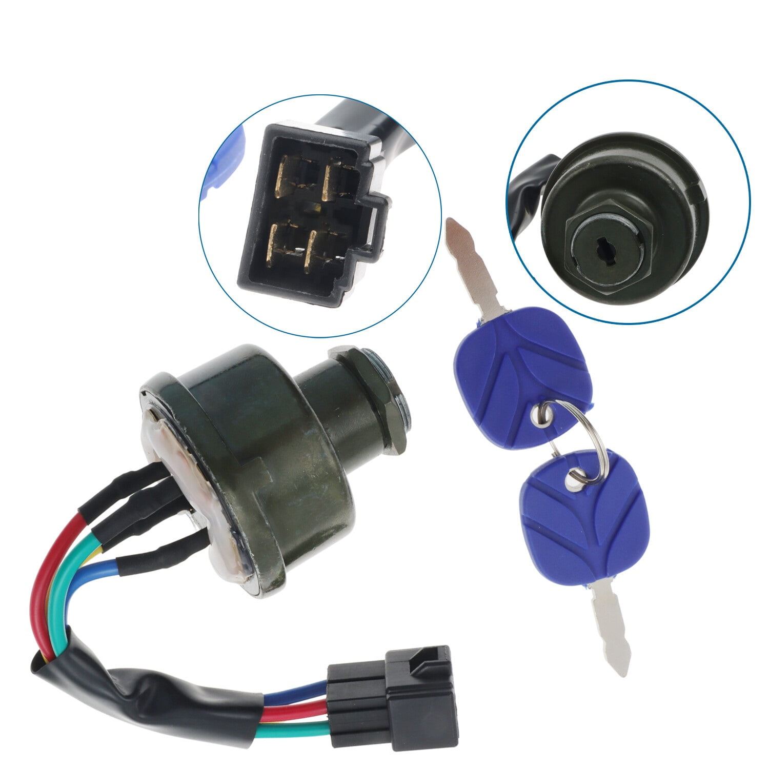 Ignition Switch w/ Keys for New Holland Tractor Workmaster 45 50 55 60 65 70 75